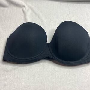 Wacoal 854119 black strapless bra size 34DD